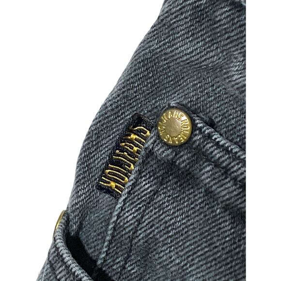 Absolutely No! Jeans Authentic Black High Waisted Tapered Vintage 26 Inch Waist - Picture 5 of 9